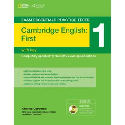 Exam Essentials: Cambridge First Practice Tests 1 W/Key + DVD-ROM - Paperback