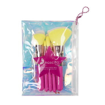 Nascita 5-Piece Makeup Brush Set - Professional Travel Makeup Brushes for Everyday Use