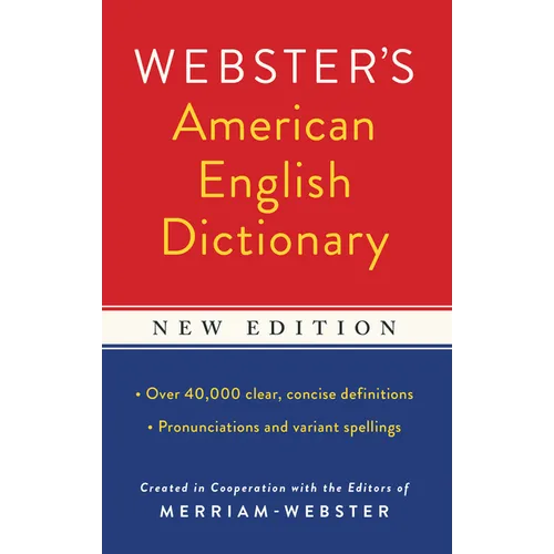 Webster's American English Dictionary, New Edition - Mass Market Paperbound