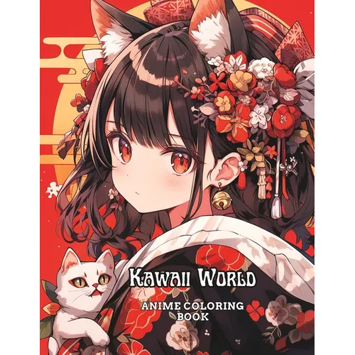 Kawaii World: Anime Coloring Book - Paperback