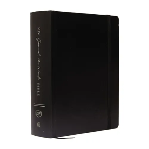 KJV, Journal the Word Bible, Large Print, Hardcover, Black, Red Letter Edition: Reflect, Journal, or Create Art Next to Your Favorite Verses - Hardcover