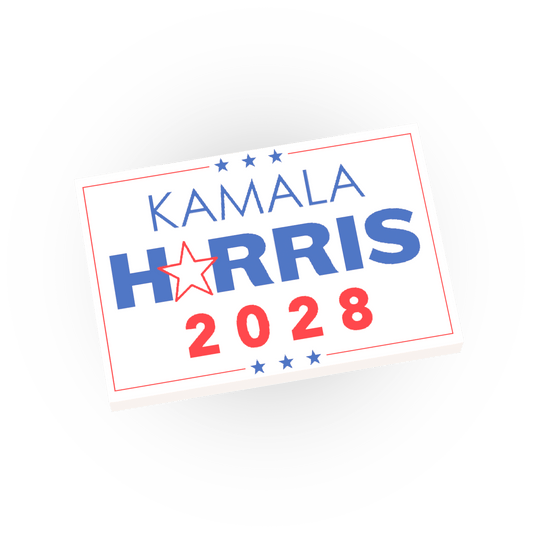 Kamala Harris 2028 - Sign / Poster - Custom Printed - Made Using LEGO® Parts