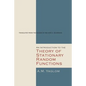An Introduction to the Theory of Stationary Random Functions - Paperback