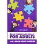 Brain Teasers And Riddles For Adults: Arukone Puzzles - 100 Large Print Puzzles - Paperback