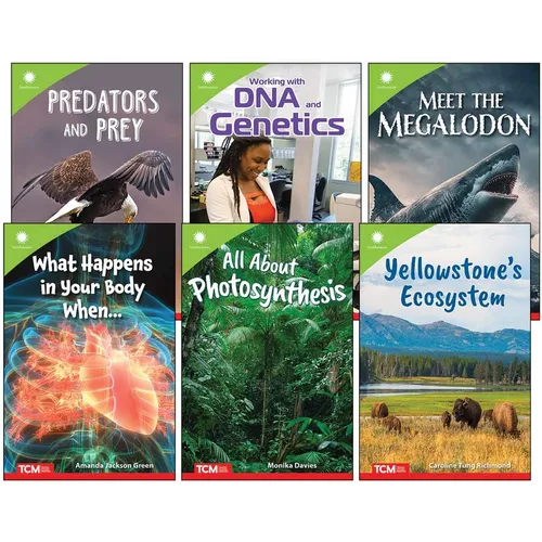 Smithsonian Steam Life Science Informational Text for Middle School 6-Book Set - Hardcover