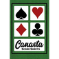 Canasta Score Sheets: 100 Sheets - 6" x 9" - Canasta Score Book - Paperback