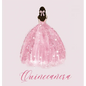 Quinceanera Guest Book with pink dress (hardback) - Hardcover