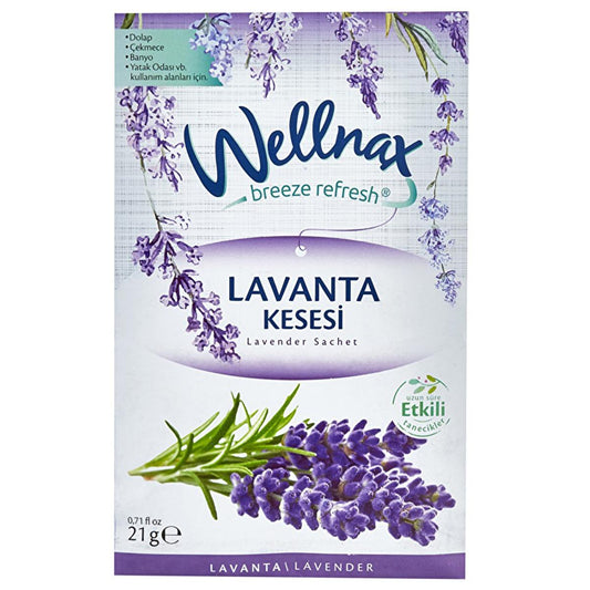 Wellnax Lavender Scented Drawer Sachet - Long Lasting Closet Fragrance for Clothes and Storage