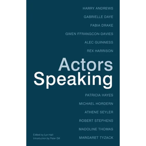 Actors Speaking - Paperback