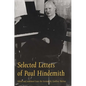 Selected Letters of Paul Hindemith - Hardcover