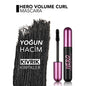 Flormar Hero Volume & Curl Mascara: Intense Black, Long-Lasting, Smudge-Proof, Flake-Free - Volumizing Fiber Brush Eye Makeup