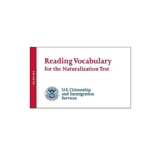 Reading Vocabulary for the Naturalization Test - Paperback