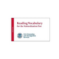 Reading Vocabulary for the Naturalization Test - Paperback