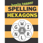 Brain Teaser Spelling Hexagons: 100 Letter Puzzles as seen in the NYT - Paperback