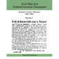 Civil War Era Federal Income Taxpayers, Jackson County, Missouri, 1862-1866: Volume 1 - Paperback
