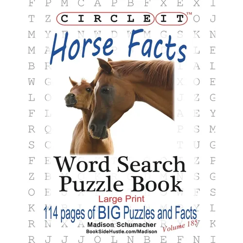 Circle It, Horse Facts, Word Search, Puzzle Book - Paperback
