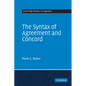 The Syntax of Agreement and Concord - Paperback