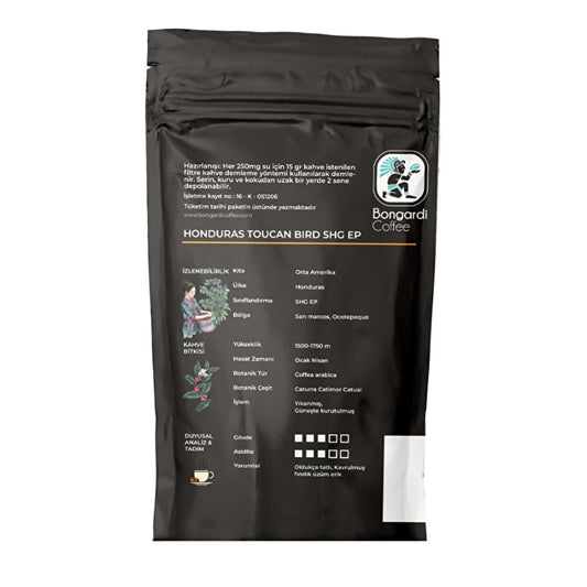 Bongardi Honduras Coffee - 200g Specialty Coffee Beans, High-Altitude, Rich Flavor