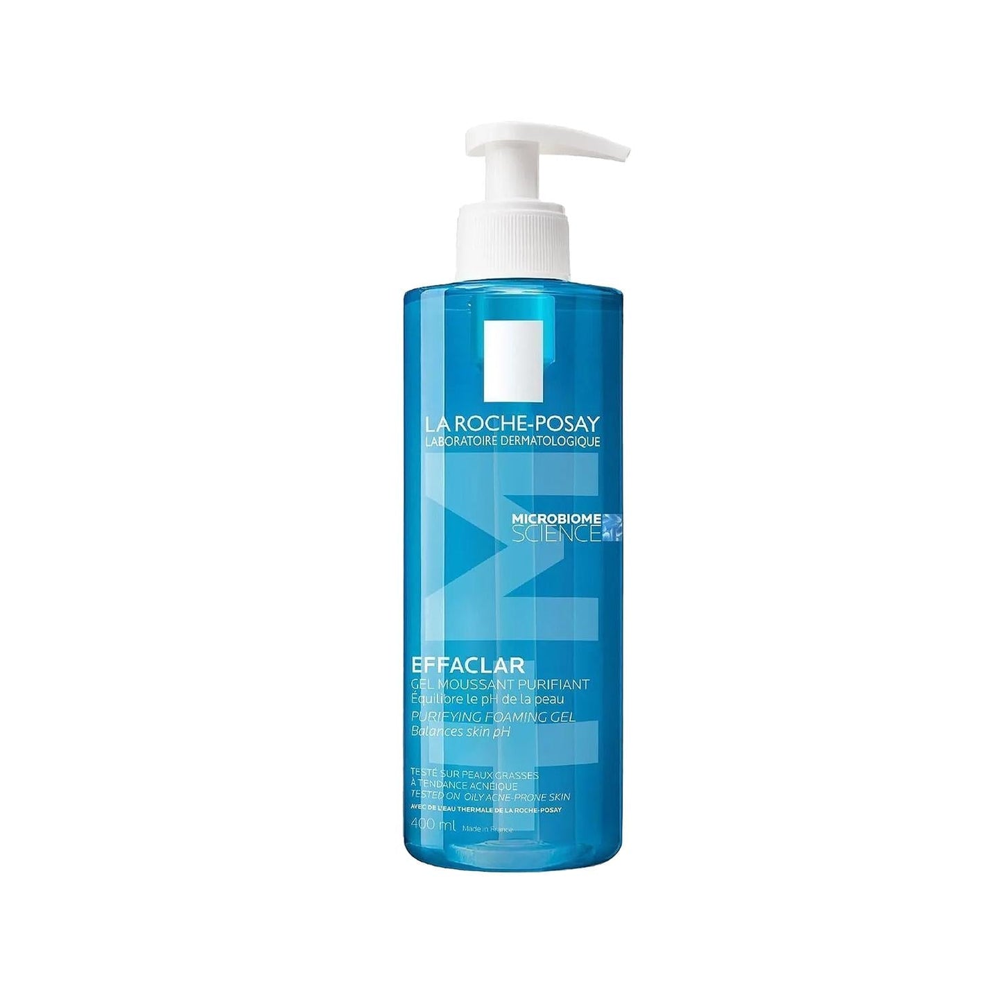 La Roche Posay Effaclar Gel Facial Cleansing Gel for Acne-Prone Skin, 400ml - Gentle, Dermatologically Tested, Sensitive Skin Friendly