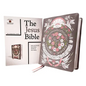The Jesus Bible Artist Edition, Niv, Leathersoft, Gray Floral, Comfort Print - Imitation Leather