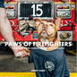 Paws of Firefighters: The Dogs & Other Animals of New York Firehouses - Hardcover