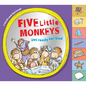Five Little Monkeys Get Ready for Bed Touch-And-Feel Tabbed Board Book - Board Book