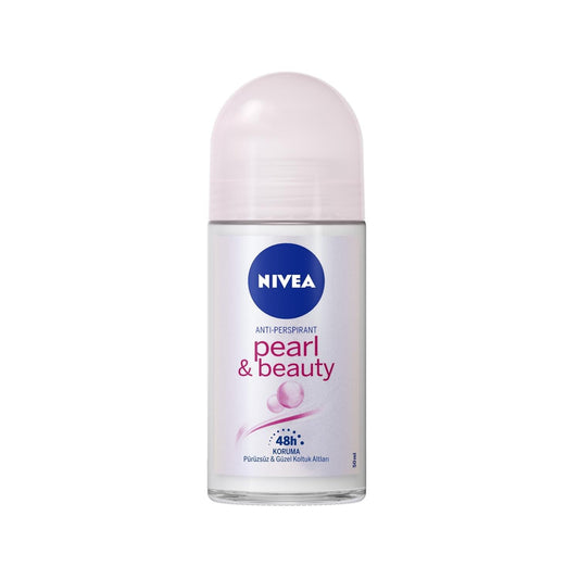 Nivea Pearl & Beauty Roll-On Deodorant - 50 ml, Easy to Apply, Trusted Nivea Quality