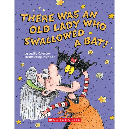 There Was an Old Lady Who Swallowed a Bat! (Board Book) - Board Book
