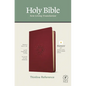 NLT Thinline Reference Bible, Filament Enabled Edition (Red Letter, Leatherlike, Berry) - Imitation Leather
