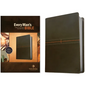 Every Man's Bible NLT (Leatherlike, East-West Grey) - Imitation Leather