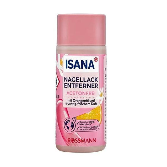 Isana Acetone-Free Nail Polish Remover - Gentle, Vegan, and Effective for Natural & Artificial Nails