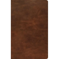 ESV Thinline Bible, Red Letter (Full Grain Leather, Saddle Brown) - Leather