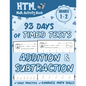93 Days of Timed Tests - Addition And Subtraction: Grades 1-2, Math Drills, Single Digit, Digits 0-15, Reproducible Practice Problems with Answers - Paperback