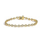 Lab-Grown Diamond Bezel Link Bracelet in 10K Yellow Gold – 1.5 Cttw