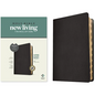 NLT Super Giant Print Bible, Filament Enabled (Genuine Leather, Black, Indexed, Red Letter) - Leather