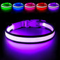 LED Dog Collar USB Rechargeable Light Up Safety Collar - All Colors/ Sizes