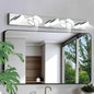 LED Vanity Light Fixture | 3/4/5/6/7-Light Chrome Bathroom Wall Sconce with 360° Rotatable Heads & Frosted Acrylic Shade — Dimmable, 36W
