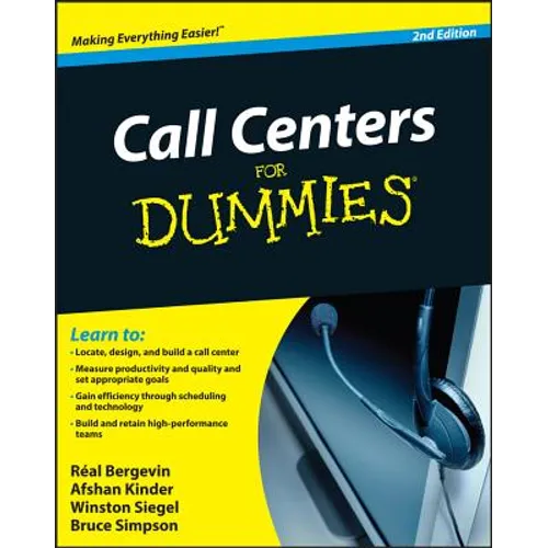 Call Centers For Dummies - Paperback