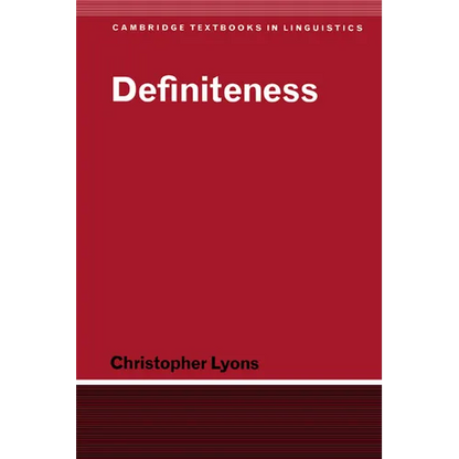 Definiteness - Paperback