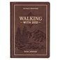 Devotional Walking with God Large Print Faux Leather - Leather