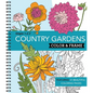 Color & Frame - Country Gardens (Adult Coloring Book) - Spiral
