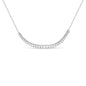 Lab-Grown Diamond Emerald Cut Station Necklace in 14K White Gold – 5.0 Cttw
