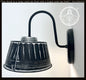 Black Ribbed Galvanized Wall Sconce