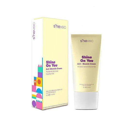 She Vec Skincare Cream - Azelaic Acid & PHA Combination for Acne-Prone Skin, Reduces Redness & Hyperpigmentation