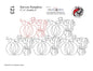 123 Harvest Pumpkins Pantograph by Linda V. Taylor