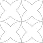206 Pumpkin Seed Flower Pantograph by Linda V. Taylor