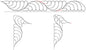 284 Fickle Feather Pantograph by Linda V. Taylor