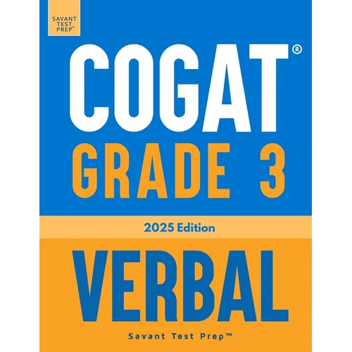 COGAT Grade 3 Verbal: 3 Practice Tests - Level 9 - Paperback