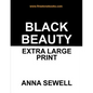 Black Beauty: Extra Large Print - Paperback