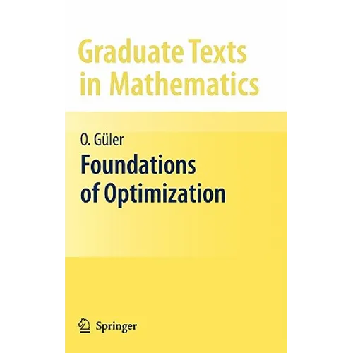 Foundations of Optimization - Hardcover